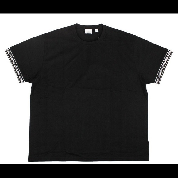 Burberry 100% authentic black band logo t shirt